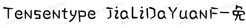 Tensentype JiaLiDaYuanF字体转换